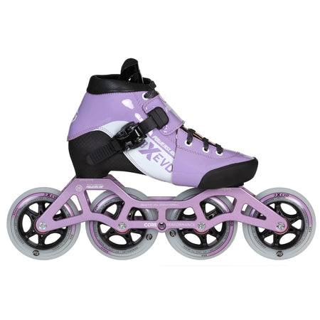3X adj. Evo Lavender / White - Powerslide - Racing Inline Skates - Product Image 1