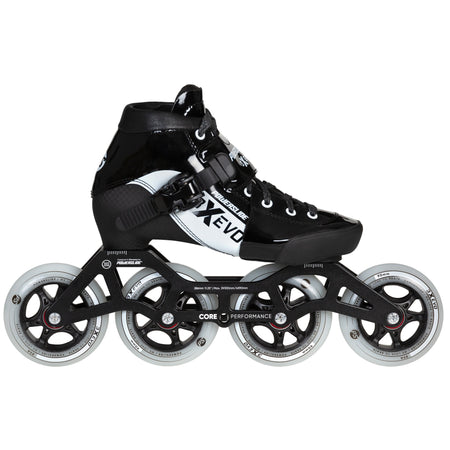 3X adj. Evo Black / White - Powerslide - Racing Inline Skates - Product Image 1