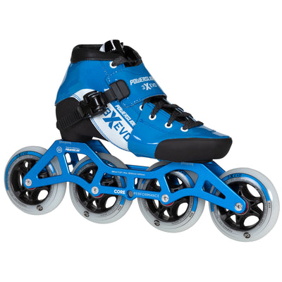 3X adj. Evo Blue / White - Powerslide - Racing Inline Skates - Product Image 2
