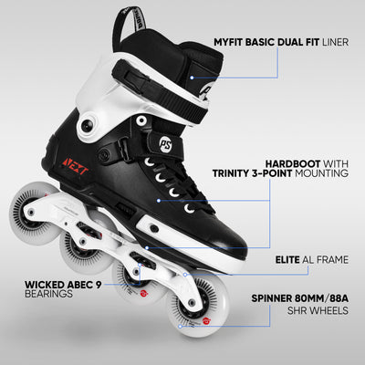 Next Core Black 80 - Powerslide - Urban Inline Skates - Product Image 2