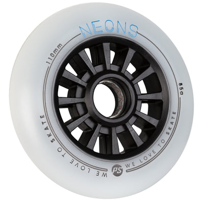 Neons 110/85A Blue 3-pack - Powerslide - Nite Inline Skate Wheels - Product Image 3