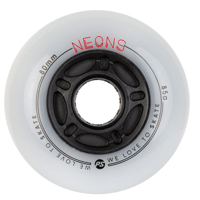 Neons 80/85A Red 4-pack - Powerslide - Nite Inline Skate Wheels - Product Image 2