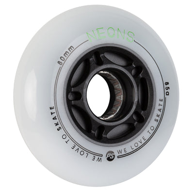 Neons 80/85A Green 4-pack - Powerslide - Nite Inline Skate Wheels - Product Image 3