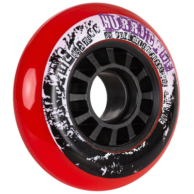 Hurricane 76/85A Red, 4-pack - Powerslide - Urban Inline Skate Wheels - Product Image 2