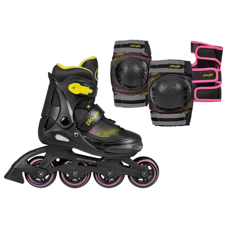 Joker Yellow Glow Combo - Playlife - Fitness Inline Skates - Product Image 1