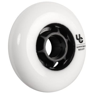 Team 84/86A White, 4-pack - Undercover - Urban Inline Skate Wheels - Product Image 2