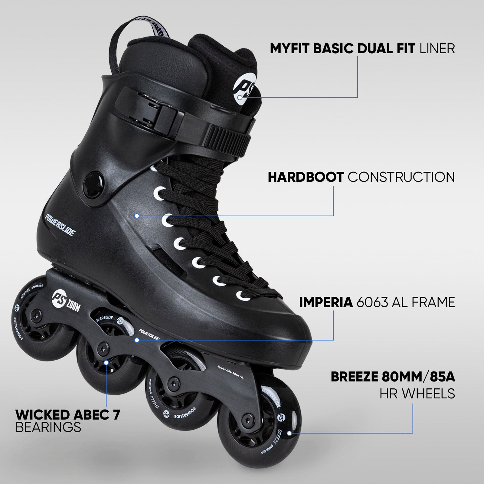 Powerslide - Zoom Black 80 - 2