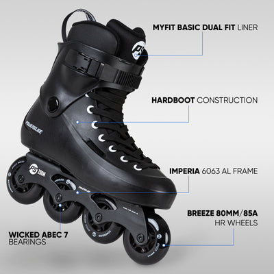 Zoom Black 80 - Powerslide - Urban Inline Skates - Product Image 2