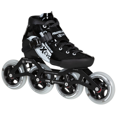 3X adj. Evo Black / White - Powerslide - Racing Inline Skates - Product Image 2