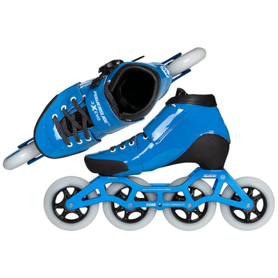 3X adj. Evo Blue / White - Powerslide - Racing Inline Skates - Product Image 7