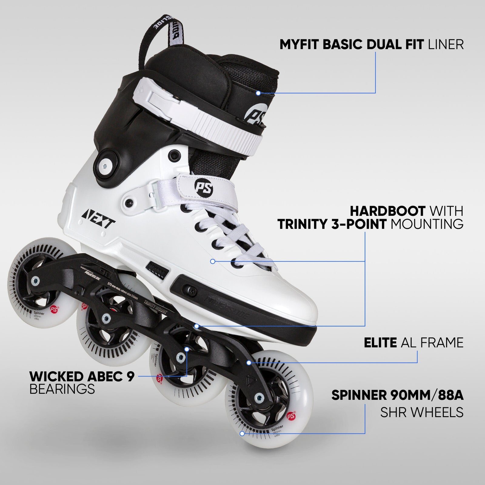 Powerslide - Next Core Black 90 - 2