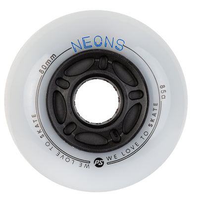 Neons 80/85A Blue 4-pack - Powerslide - Nite Inline Skate Wheels - Product Image 2