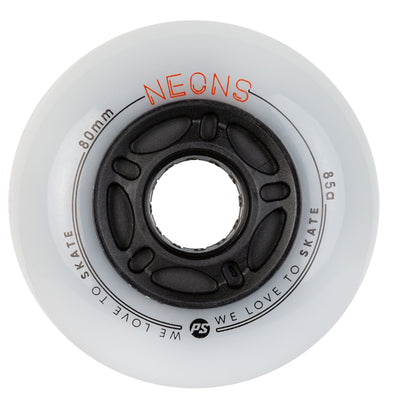 Neons 80/85A Orange 4-pack - Powerslide - Nite Inline Skate Wheels - Product Image 2