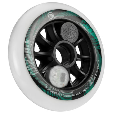 Graphix 110 /85A White, pc. - Powerslide - Nite Inline Skate Wheels - Product Image 2