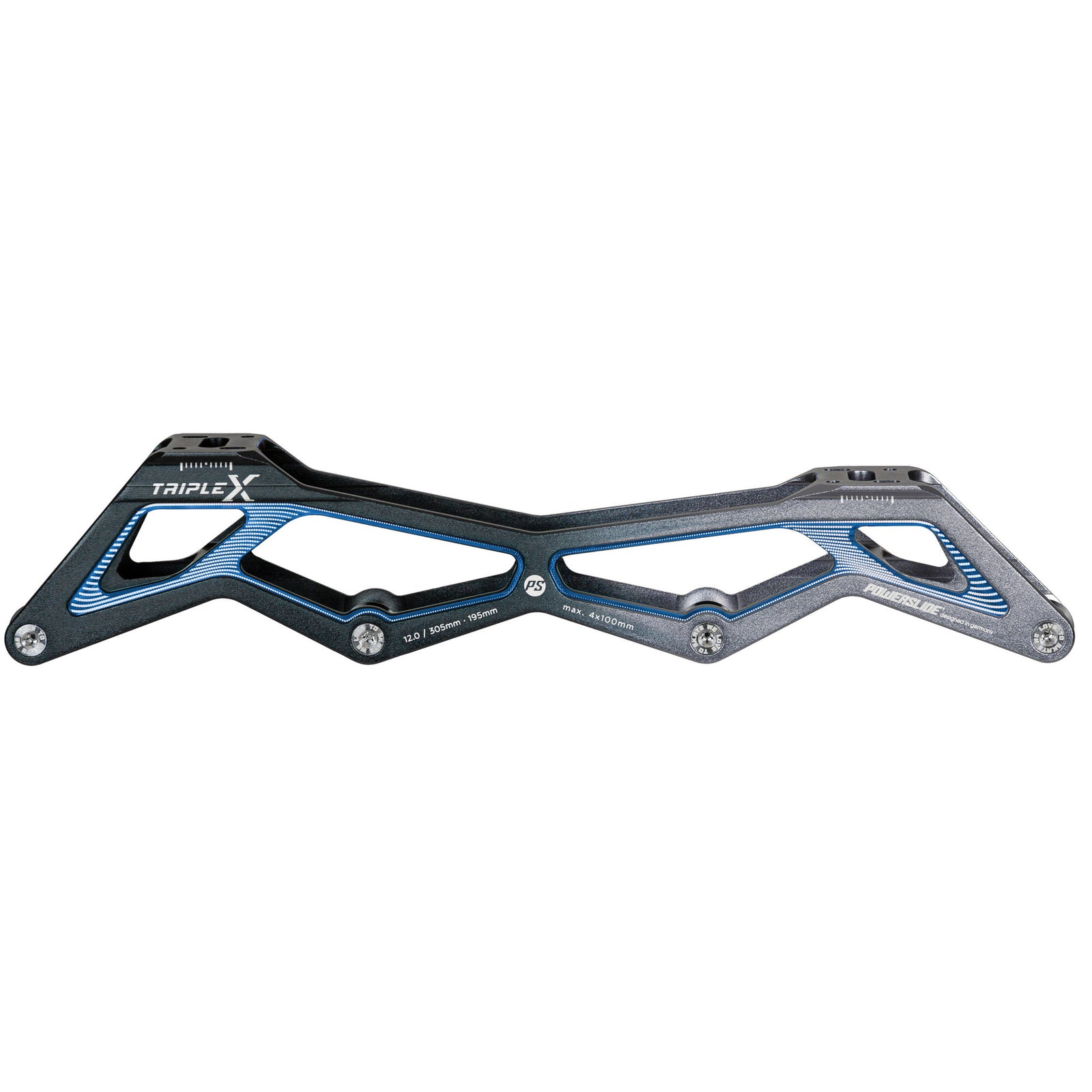 Powerslide - Triple X5 12.0/4x100 Black Blue, 195 - 1