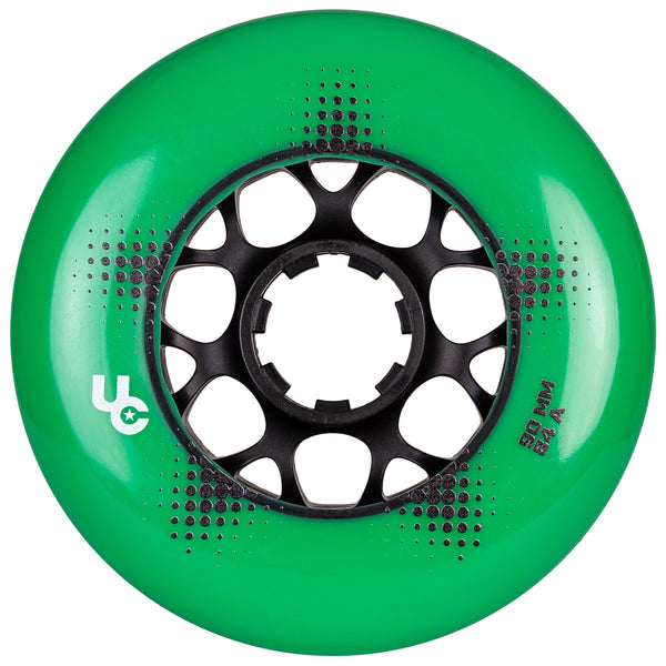 Team PRO 90mm/84A Green, 4-Pack - Undercover - Urban Inline Skate Wheels - Product Image 1