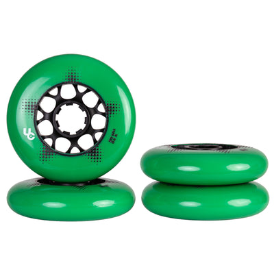 Team PRO 90mm/84A Green, 4-Pack - Undercover - Urban Inline Skate Wheels - Product Image 4
