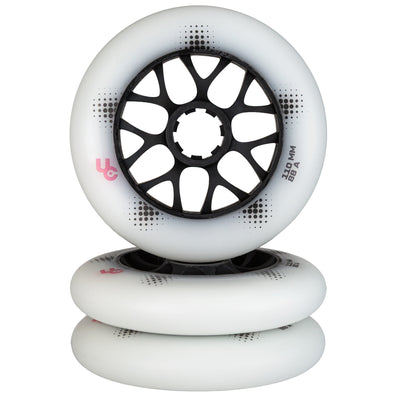 Team PRO 110/88A White, 3-pack - Undercover - Urban Inline Skate Wheels - Product Image 3