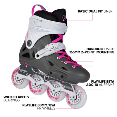 Imperial 80 Fuchsia - Playlife - Urban Inline Skates - Product Image 2