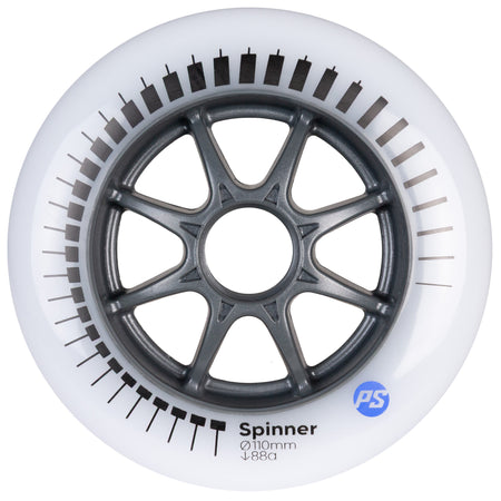 Spinner 110/88A White, 3 pack - Powerslide - Urban Inline Skate Wheels - Product Image 1