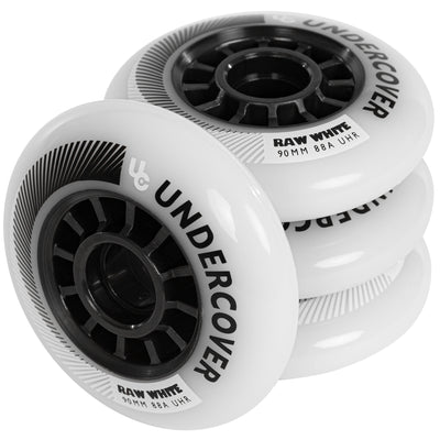 Raw 90/88A White, 4-pack - Undercover - Urban Inline Skate Wheels - Product Image 5