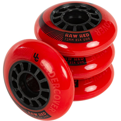 Raw 72/85A Red, 4-pack - Undercover - Urban Inline Skate Wheels - Product Image 5