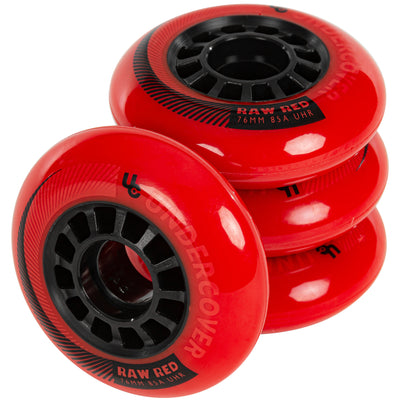 Raw 76/85A Red, 4-pack - Undercover - Urban Inline Skate Wheels - Product Image 5
