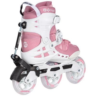Phuzion Argon Syncro Rose 110 - Powerslide - Fitness Inline Skates - Product Image 3