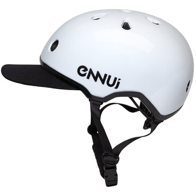 Elite White (include removable peak) - Ennui - Inline Skating Helmets - Product Image 2