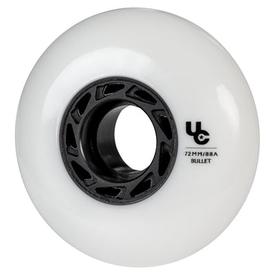 Team 72/88A White, 4-pack - Undercover - Urban Inline Skate Wheels - Product Image 3