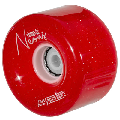 Neons LED Red - Chaya - Nite Roller Skate Wheels - Product Image 2