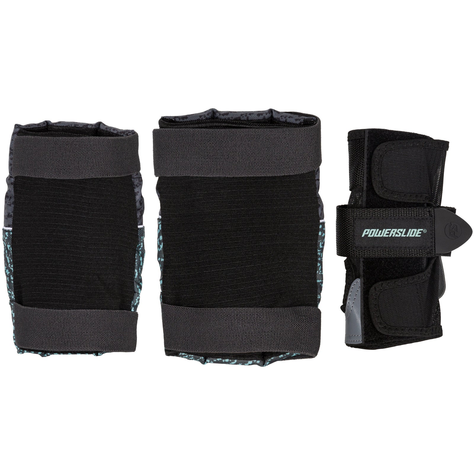 Powerslide - Standard Black/Teal Set - 4
