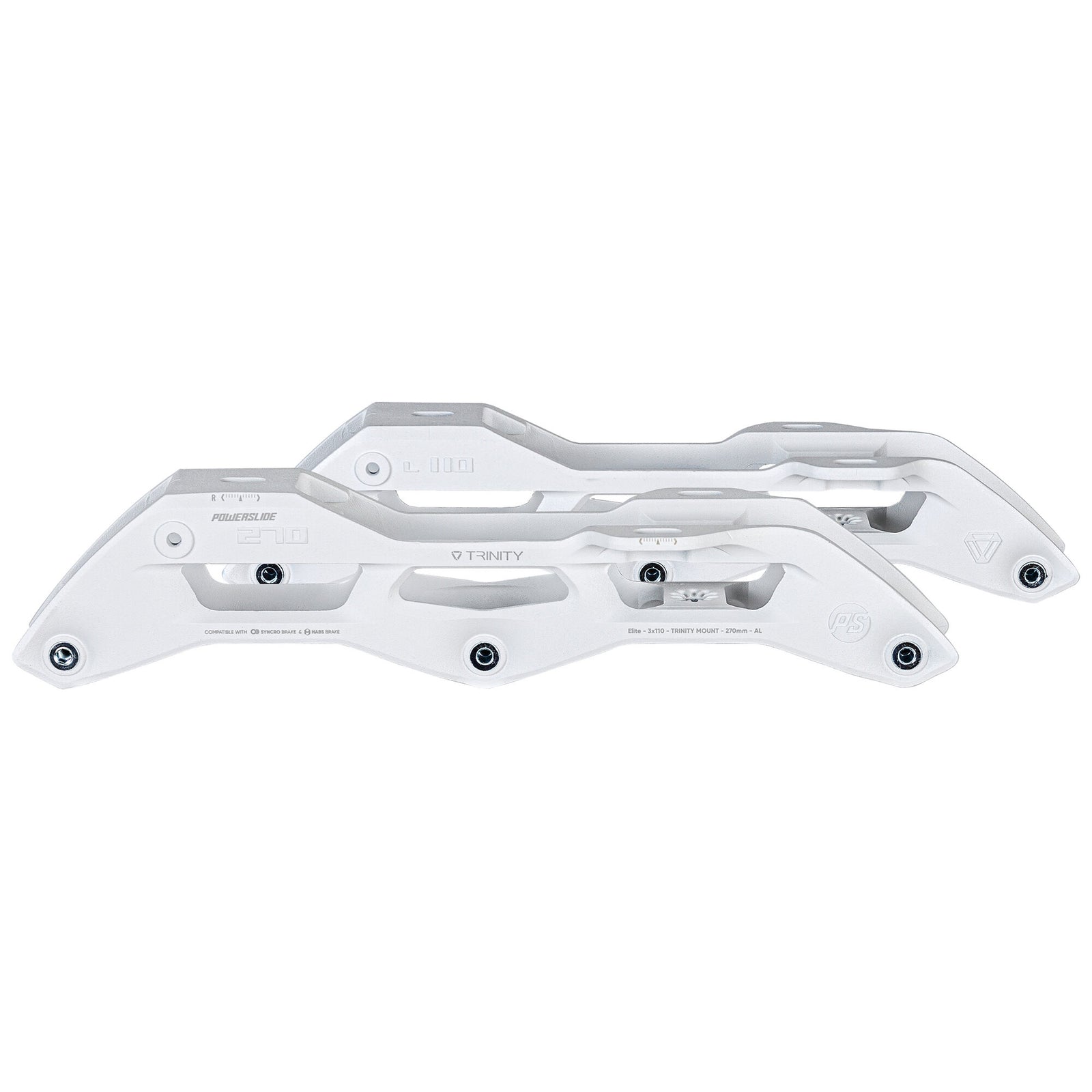 Powerslide - Elite cast Syncro AL 270/3x110 White, TRI - 6